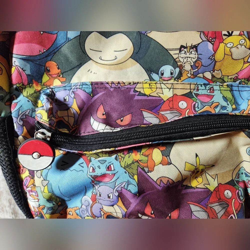 Pokemon Gotta Catch Them All Colorful Character Kids Backpack School Bag
